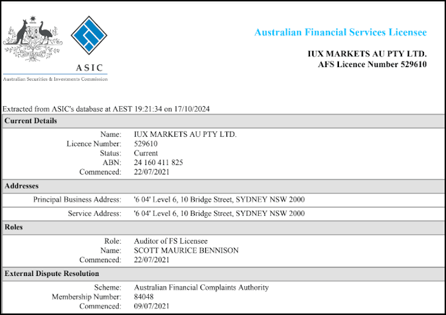 IUX ASIC