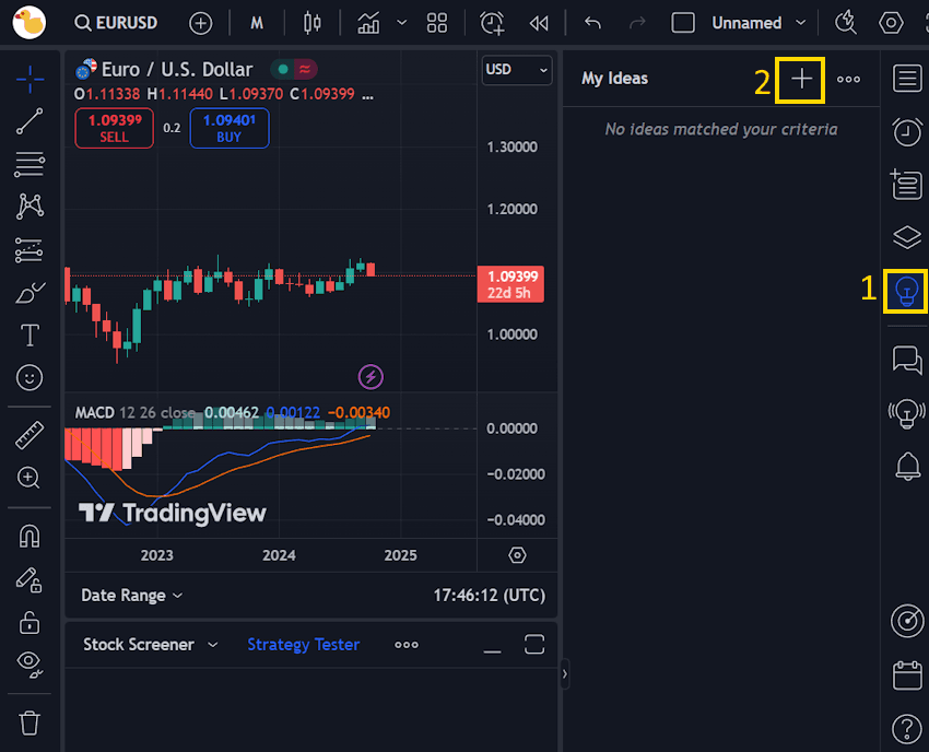 TradingView การบันทึการเทรด