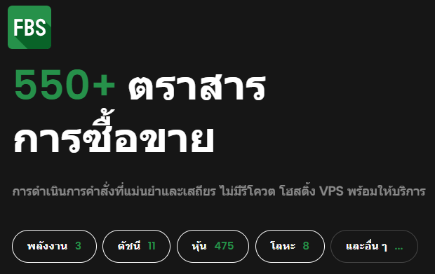 FBS เทรดอะไรได้บ้าง